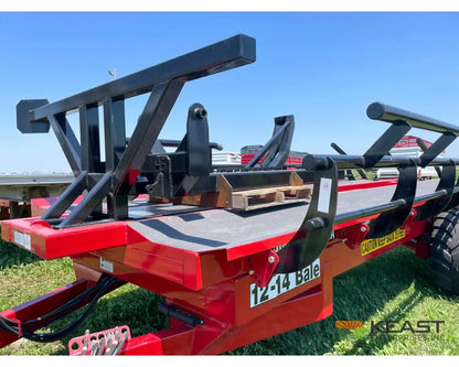 Cloverdale 12-14 Mega Bale Carrier - Self Loading Arm Stainless Steel Deck Tandem Axle Bale Carriers
