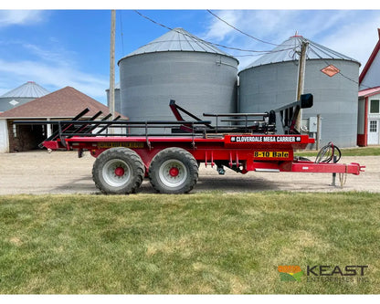 Cloverdale 8 10 Mega Bale Carrier Self Loading Arm Stainless Steel Deck Tandem Axle Bale Carriers