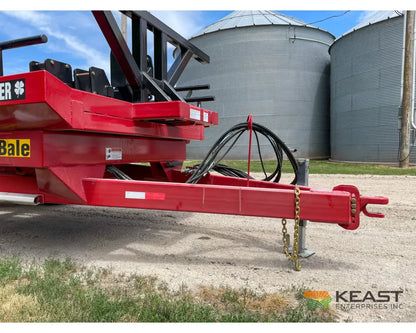 Cloverdale 8 10 Mega Bale Carrier Self Loading Arm Stainless Steel Deck Tandem Axle Bale Carriers