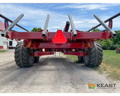 Cloverdale 8 10 Mega Bale Carrier Self Loading Arm Stainless Steel Deck Tandem Axle Bale Carriers