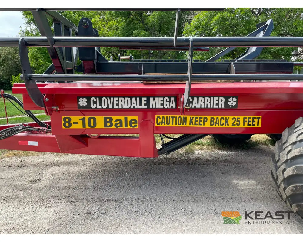 Cloverdale 8 10 Mega Bale Carrier Self Loading Arm Stainless Steel Deck Tandem Axle Bale Carriers