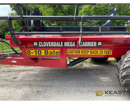 Cloverdale 8 10 Mega Bale Carrier Self Loading Arm Stainless Steel Deck Tandem Axle Bale Carriers