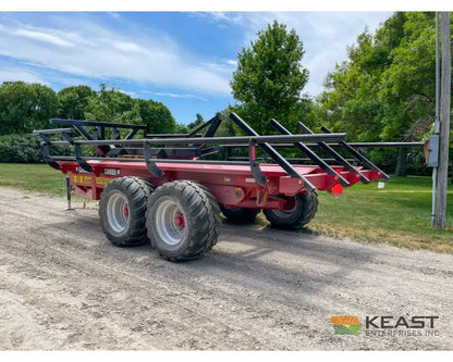 Cloverdale 8 10 Mega Bale Carrier Self Loading Arm Stainless Steel Deck Tandem Axle Bale Carriers