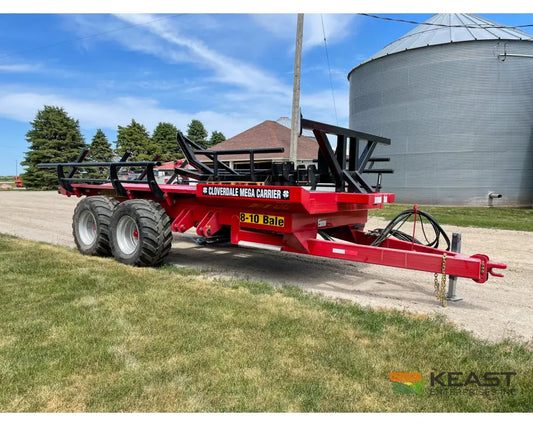 Cloverdale 8 10 Mega Bale Carrier Self Loading Arm Stainless Steel Deck Tandem Axle Bale Carriers