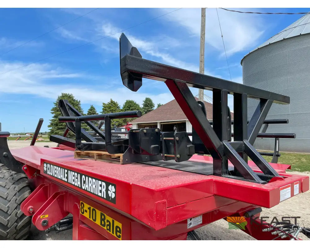 Cloverdale 8 10 Mega Bale Carrier Self Loading Arm Stainless Steel Deck Tandem Axle Bale Carriers