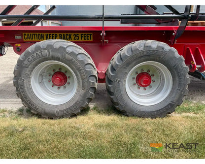Cloverdale 8 10 Mega Bale Carrier Self Loading Arm Stainless Steel Deck Tandem Axle Bale Carriers
