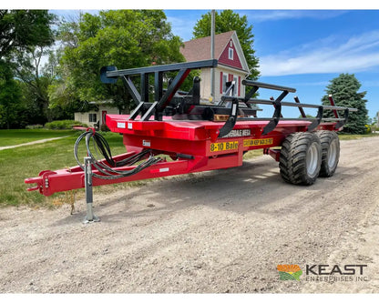 Cloverdale 8 10 Mega Bale Carrier Self Loading Arm Stainless Steel Deck Tandem Axle Bale Carriers