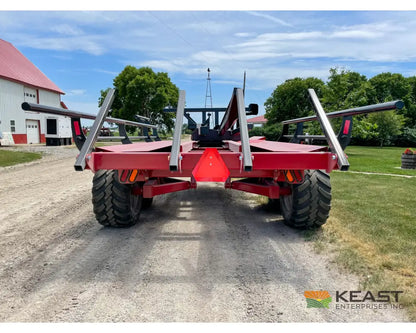 Cloverdale 8 10 Mega Bale Carrier Self Loading Arm Stainless Steel Deck Tandem Axle Bale Carriers