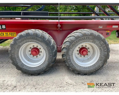 Cloverdale 8 10 Mega Bale Carrier Self Loading Arm Stainless Steel Deck Tandem Axle Bale Carriers