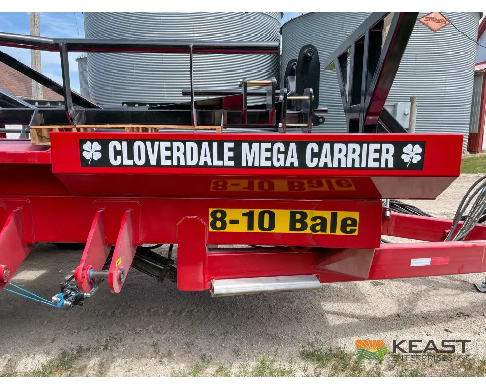Cloverdale 8 10 Mega Bale Carrier Self Loading Arm Stainless Steel Deck Tandem Axle Bale Carriers