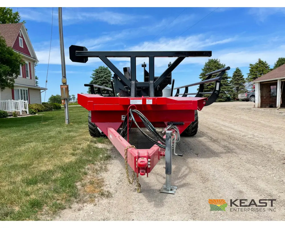 Cloverdale 8 10 Mega Bale Carrier Self Loading Arm Stainless Steel Deck Tandem Axle Bale Carriers