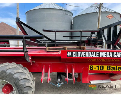 Cloverdale 8 10 Mega Bale Carrier Self Loading Arm Stainless Steel Deck Tandem Axle Bale Carriers