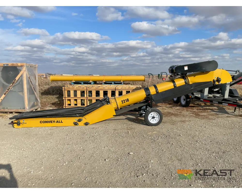 ConveyAll 2218 Transfer Conveyor 22’’ Belt 10 HP Single-Phase Field Loader Hopper Conveyors
