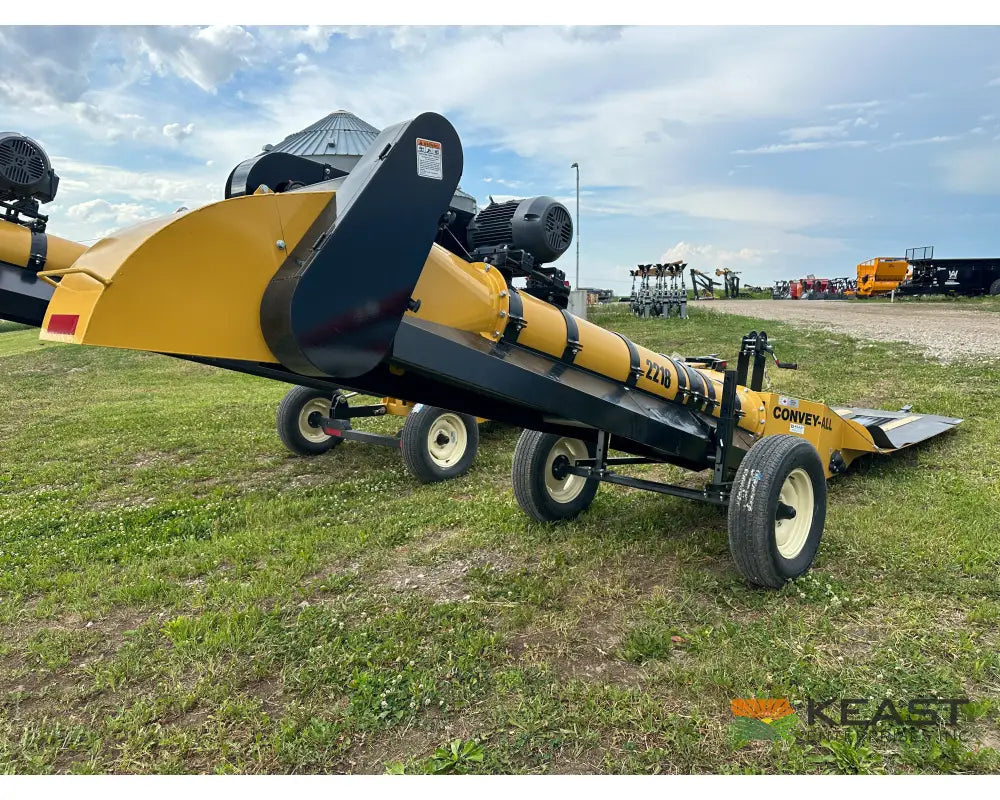 Convey-All 2218 Transfer Conveyor Railcar Hopper 10 HP Single-Phase 4 5/8’’ Clearance Conveyors