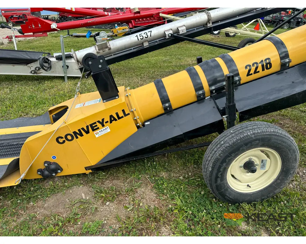 Convey-All 2218 Transfer Conveyor Railcar Hopper 10 HP Single-Phase 4 5/8’’ Clearance Conveyors