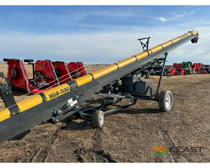ConveyAll 1650 Railcar Unload Conveyor - 4.5’’ Tall Hopper 16’’ Tube 50’ Length Conveyors