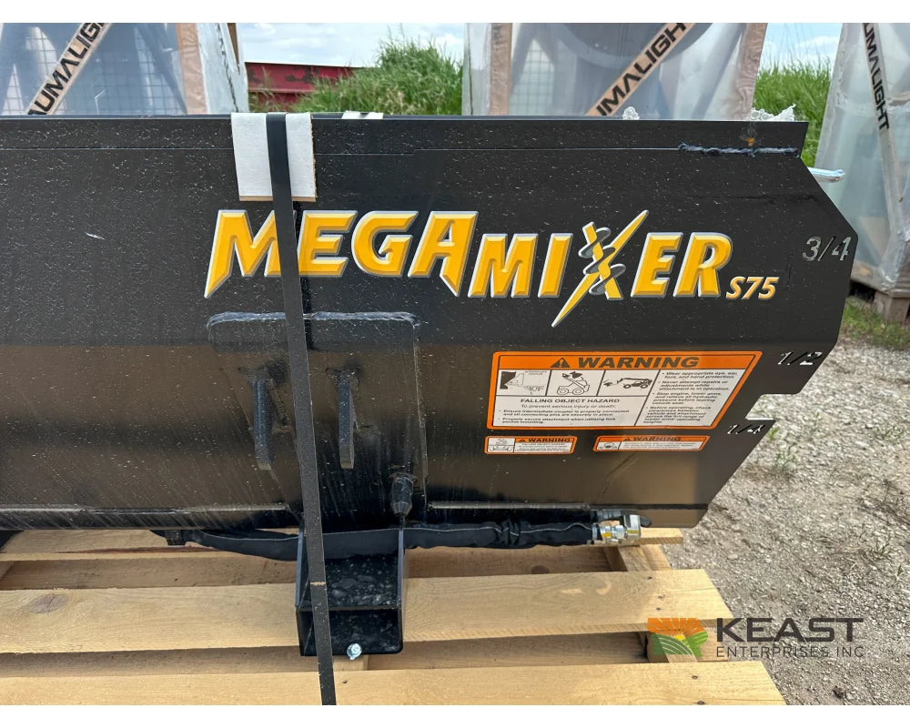 Danuser Mega Mixer Mixing Bucket - 3/4 Yard Capacity 8’’ Auger Skid Steer Mount S75 Mixing Bucket