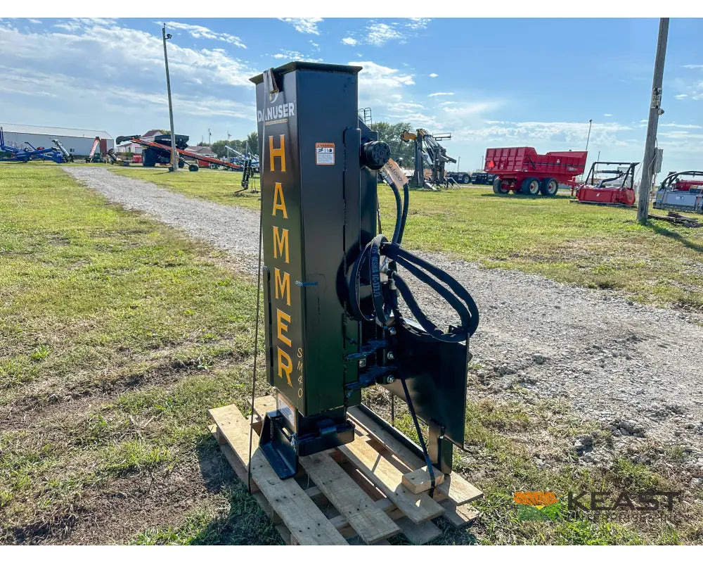 Danuser SM40 Post Driver 40’’ Stroke 96’’ Hoses 300 lb Hammer Skid Steer Mount Post Drivers