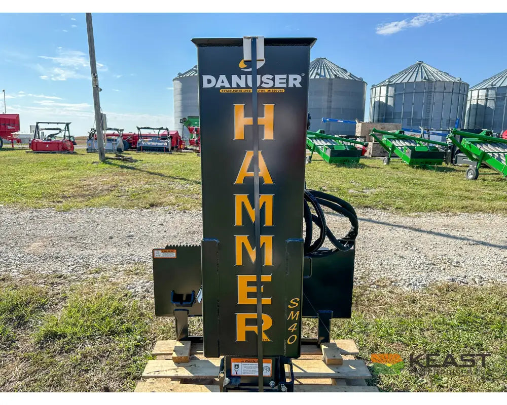 Danuser SM40 Post Driver 40’’ Stroke 96’’ Hoses 300 lb Hammer Skid Steer Mount Post Drivers