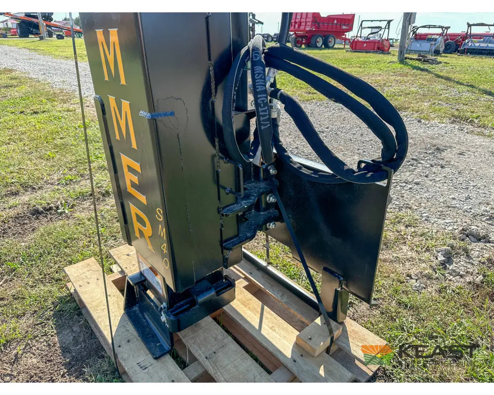 Danuser SM40 Post Driver 40’’ Stroke 96’’ Hoses 300 lb Hammer Skid Steer Mount Post Drivers