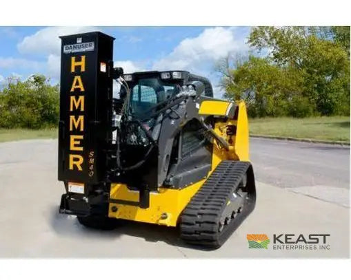 Danuser SM40 Post Driver - 40’’ Stroke 96’’ Hoses 300 lb Hammer Skid Steer Mount Post Drivers