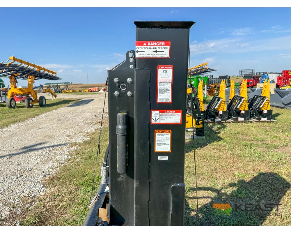 Danuser SM40 Post Driver 40’’ Stroke 96’’ Hoses 300 lb Hammer Skid Steer Mount Post Drivers