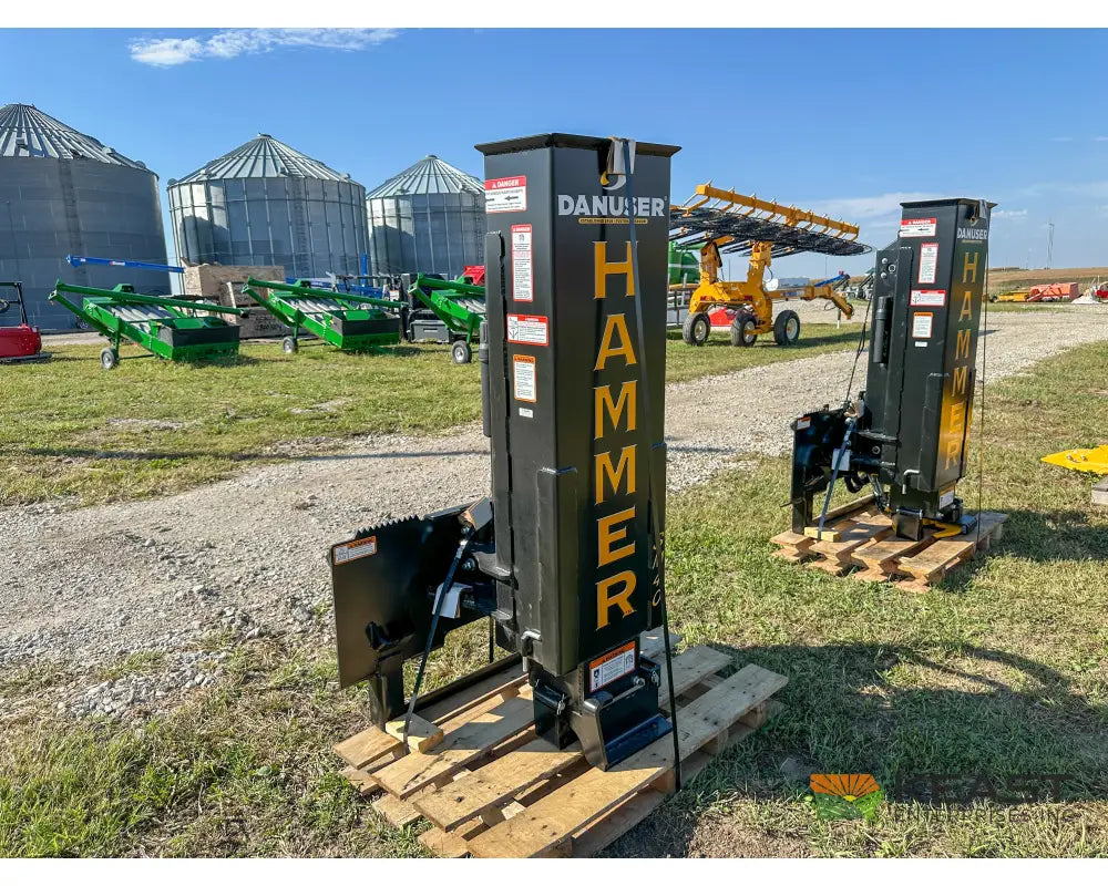 Danuser SM40 Post Driver 40’’ Stroke 96’’ Hoses 300 lb Hammer Skid Steer Mount Post Drivers