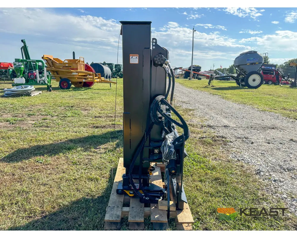 Danuser SM40 Post Driver Hyd Tilt Grapple 40’’ Stroke 96’’ Hoses 300 lb Hammer Skid Steer Mount Post Drivers