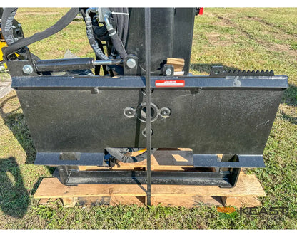 Danuser SM40 Post Driver Hyd Tilt Grapple 40’’ Stroke 96’’ Hoses 300 lb Hammer Skid Steer Mount Post Drivers