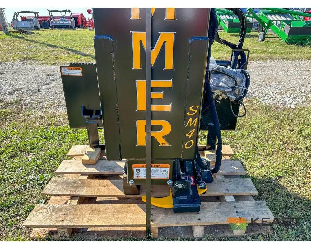 Danuser SM40 Post Driver Hyd Tilt Grapple 40’’ Stroke 96’’ Hoses 300 lb Hammer Skid Steer Mount Post Drivers