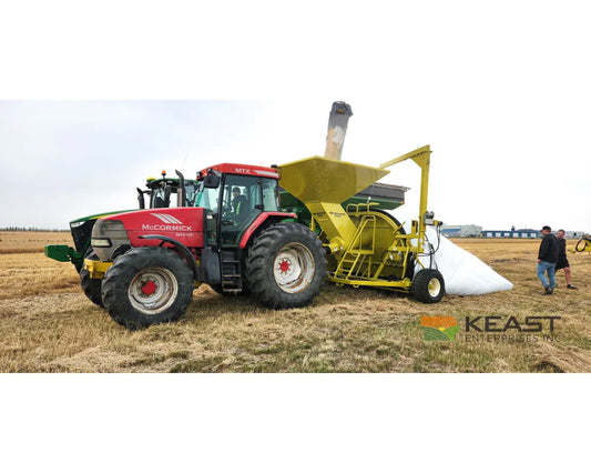 Representative RENN RGB 1020C 10-foot grain bagger operating in the field