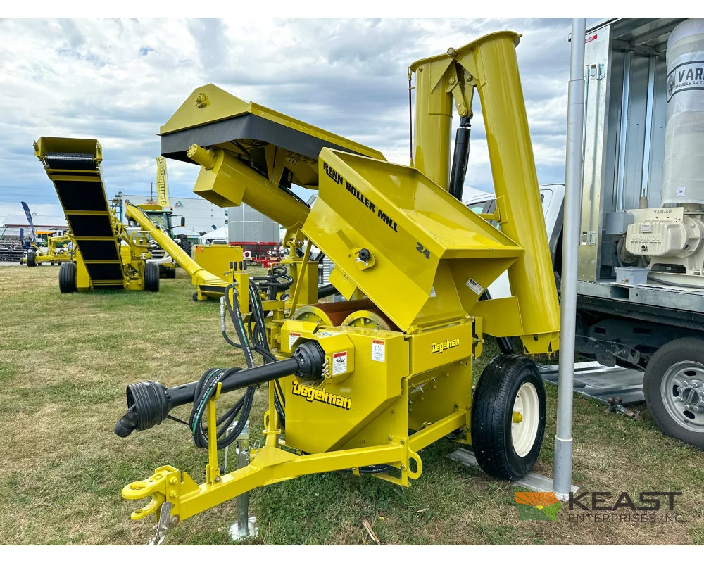 Degelman Renn RMC24 Roller Mill 16’’x24’’ Rolls Folding Feed Auger Discharge Auger Roller Mills