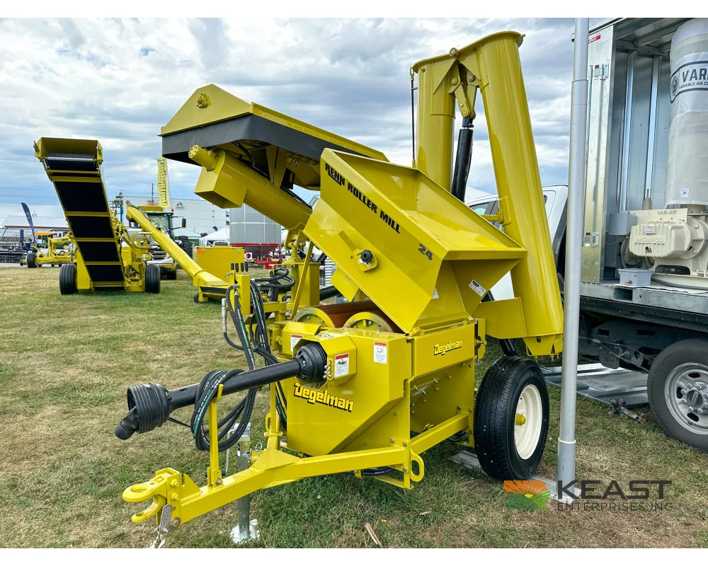 Degelman Renn RMC24 Roller Mill 16’’x24’’ Rolls Folding Feed Auger Discharge Auger Roller Mills