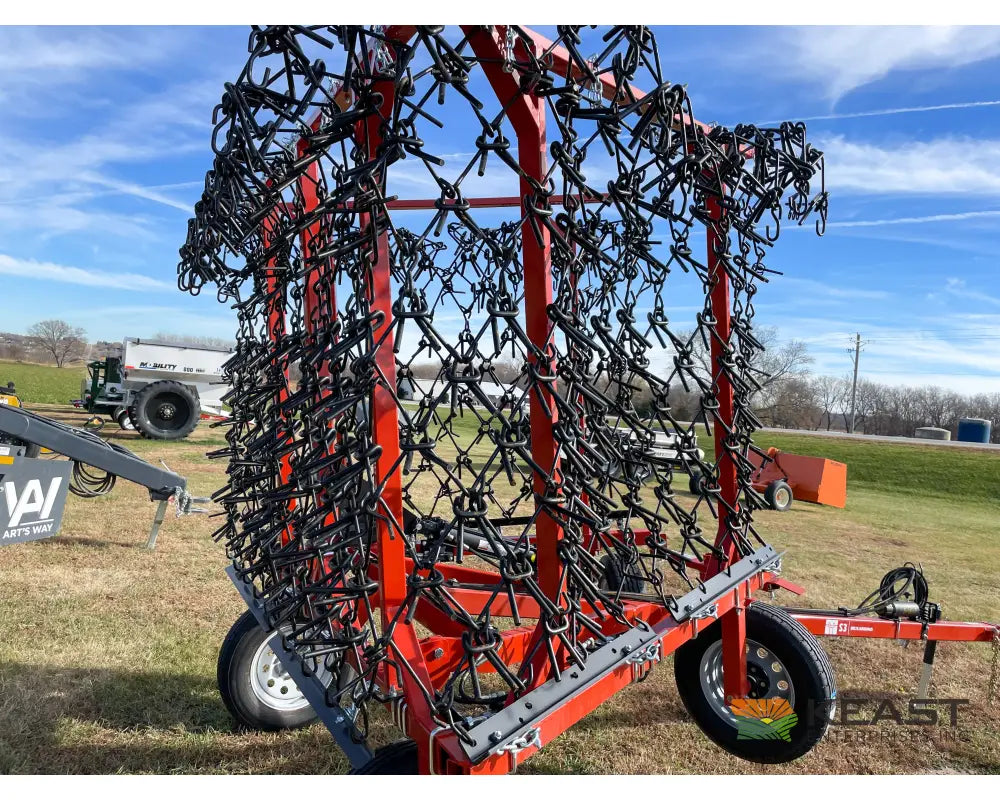 Delta Harrows 24’ Field Harrow - Hydraulic Lift Hydraulic Fold Combo 1/2’’ & 5/8’’ Tines Harrows