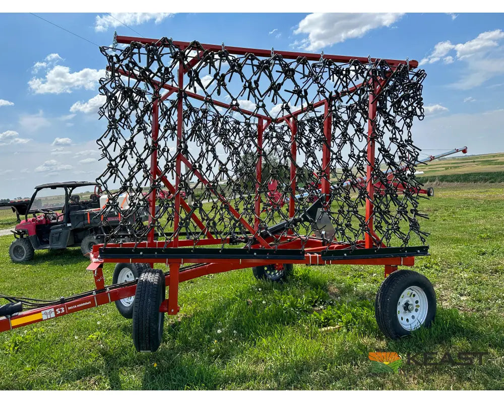 Delta Harrows 28’ Field Harrow - Hydraulic Lift Hydraulic Fold Combo 1/2’’ & 5/8’’ Tines Harrows