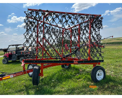 Delta Harrows 28’ Field Harrow - Hydraulic Lift Hydraulic Fold Combo 1/2’’ & 5/8’’ Tines Harrows