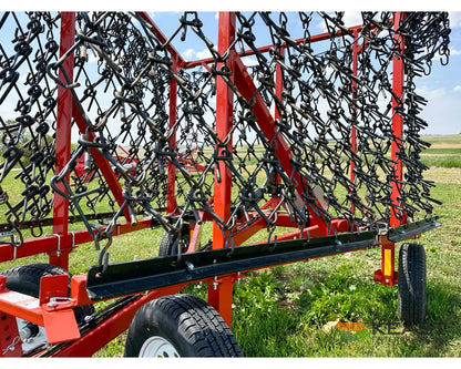 Delta Harrows 28’ Field Harrow - Hydraulic Lift Hydraulic Fold Combo 1/2’’ & 5/8’’ Tines Harrows