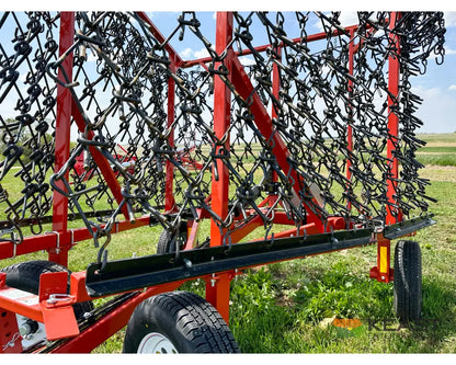 Delta Harrows 28’ Field Harrow - Hydraulic Lift Hydraulic Fold Combo 1/2’’ & 5/8’’ Tines Harrows