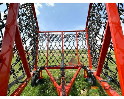 Delta Harrows 28’ Field Harrow - Hydraulic Lift Hydraulic Fold Combo 1/2’’ & 5/8’’ Tines Harrows