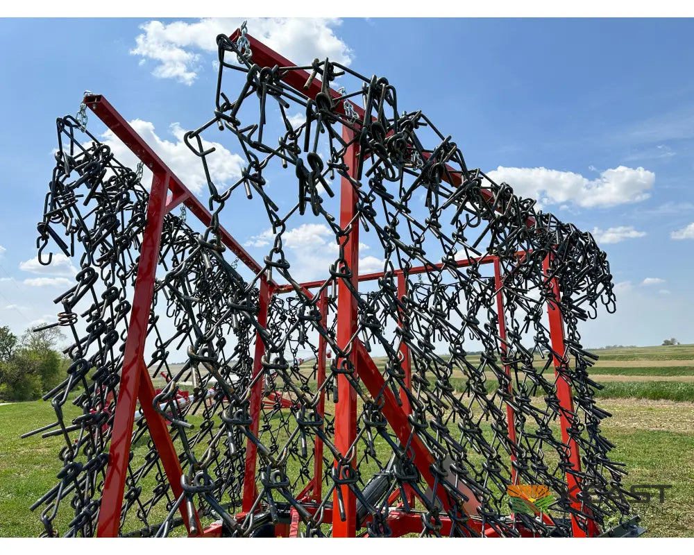 Delta Harrows 28’ Field Harrow - Hydraulic Lift Hydraulic Fold Combo 1/2’’ & 5/8’’ Tines Harrows