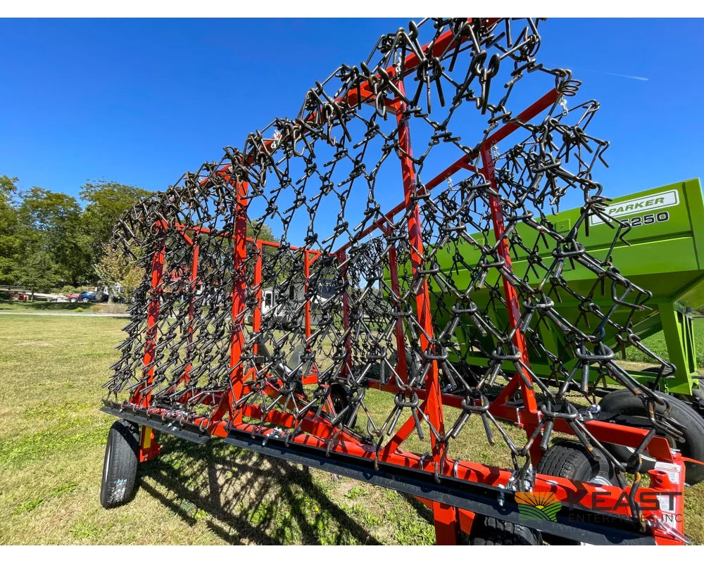 Delta Harrows 32’ Field Harrow Hydraulic Lift Hydraulic Fold Combo 1/2’’ & 5/8’’ Tines Harrows