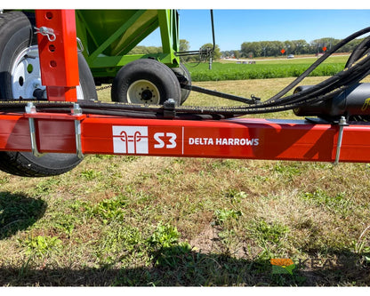 Delta Harrows 32’ Field Harrow Hydraulic Lift Hydraulic Fold Combo 1/2’’ & 5/8’’ Tines Harrows