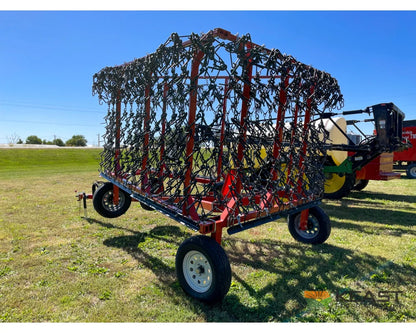 Delta Harrows 32’ Field Harrow Hydraulic Lift Hydraulic Fold Combo 1/2’’ & 5/8’’ Tines Harrows