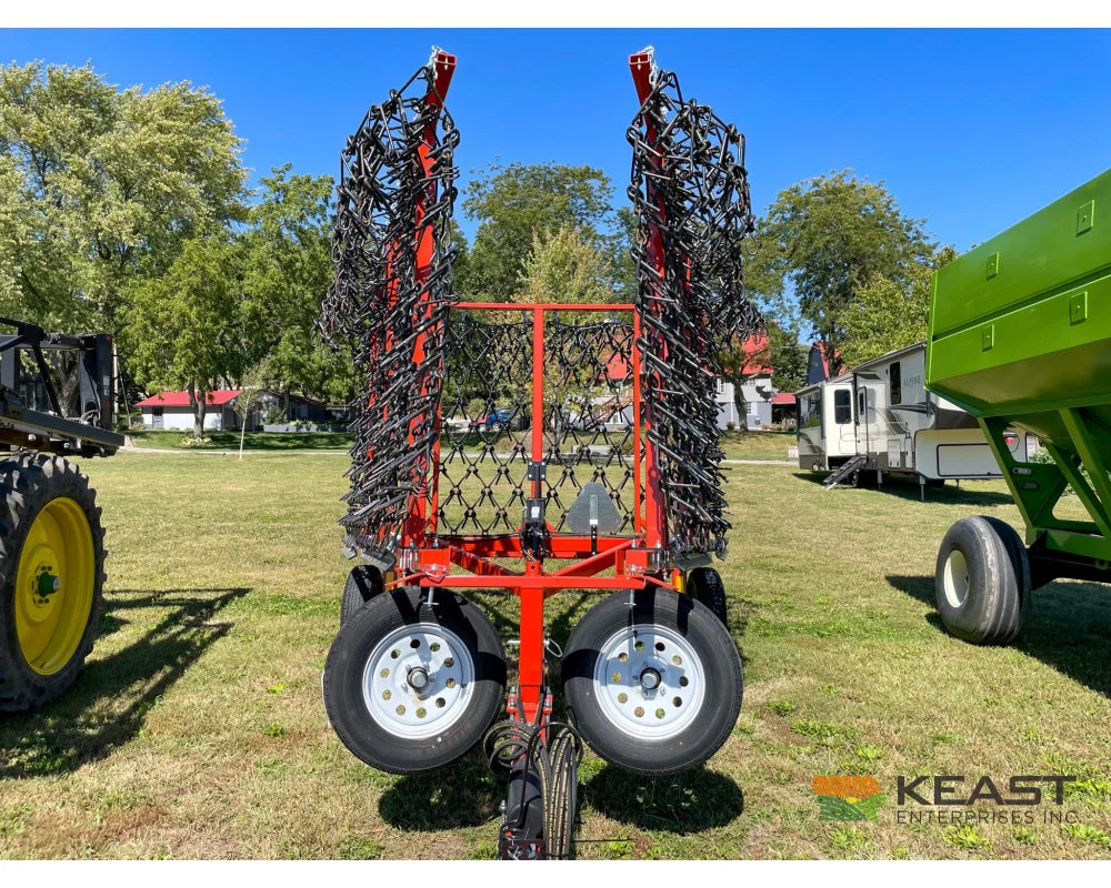 Delta Harrows 32’ Field Harrow Hydraulic Lift Hydraulic Fold Combo 1/2’’ & 5/8’’ Tines Harrows