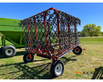 Delta Harrows 32’ Field Harrow Hydraulic Lift Hydraulic Fold Combo 1/2’’ & 5/8’’ Tines Harrows