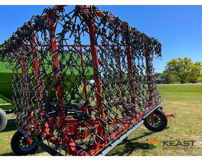 Delta Harrows 32’ Field Harrow Hydraulic Lift Hydraulic Fold Combo 1/2’’ & 5/8’’ Tines Harrows