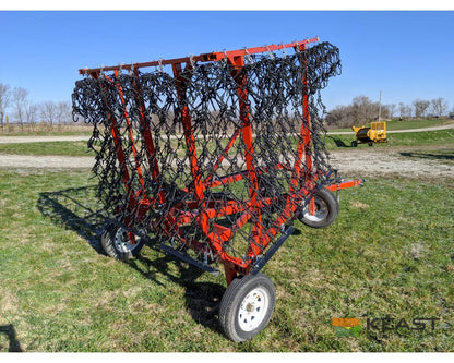 Delta Harrows 36’ Field Harrow Hydraulic Lift Hydraulic Fold Combo 1/2’’ & 5/8’’ Tines Harrows