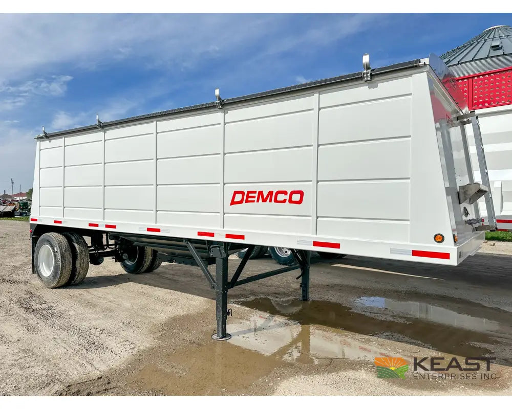 Demco 24’ Hopper Bottom Grain Trailer - 740 Bushel Heaped Capacity Roll Tarp Grain Trailers