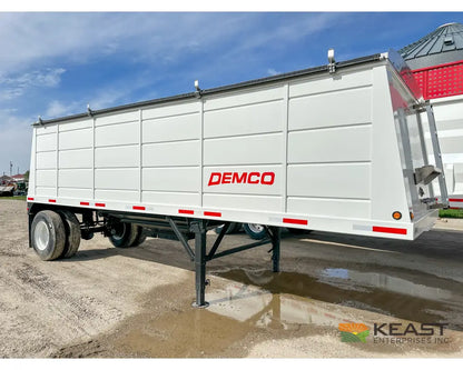 Demco 24’ Hopper Bottom Grain Trailer - 740 Bushel Heaped Capacity Roll Tarp Grain Trailers
