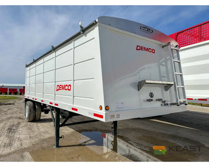 Demco 24’ Hopper Bottom Grain Trailer - 740 Bushel Heaped Capacity Roll Tarp Grain Trailers